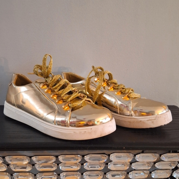 Gold chrome street shoes - Picture 2 of 3